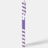 Amethyst Glitter Chevron Black en White Monogram Case-Mate iPhone Case (Achterkant / Rechts)