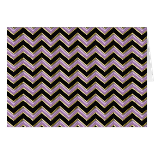 Amethyst Gold Black Zigzag Pattern (Voorkant Horizontaal)