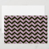 Amethyst Gold Black Zigzag Pattern Briefpapier (Voorkant / Achterkant)