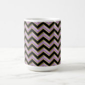 Amethyst Gold Black Zigzag Pattern Koffiemok (Center)