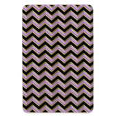 Amethyst Gold Black Zigzag Pattern Magneet (Verticaal)