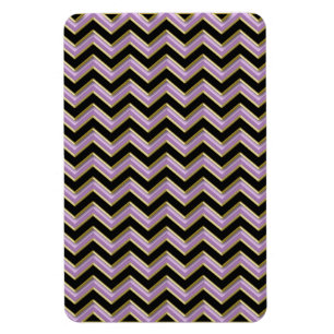Amethyst Gold Black Zigzag Pattern Magneet