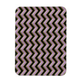 Amethyst Gold Black Zigzag Pattern Magneet (Verticaal)