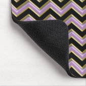 Amethyst Gold Black Zigzag Pattern Muismat (Hoek)