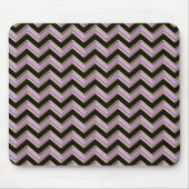 Amethyst Gold Black Zigzag Pattern Muismat (Voorkant)