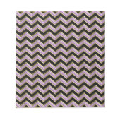 Amethyst Gold Black Zigzag Pattern Notitieblok (Voorkant)