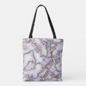 Amethyst Gold Marble Tote Bag (Achterkant)