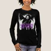 Amethyst Gothica Dark Angel lange mouw Tri-Blend Shirt (Voorkant)