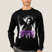 Amethyst Gothica Dark Angel Longsleeve Tri-Blend Shirt (Voorkant volledig)
