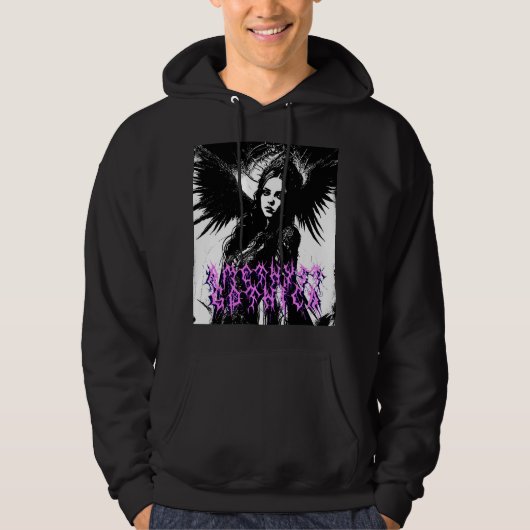 Amethyst Gothica Officiële Dark Angel hoodie (Voorkant)