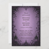 Amethyst Gotische Roos Kaart (Voorkant)