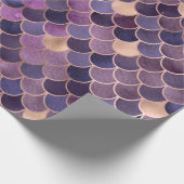 Amethyst & gouden zeemeerminnen Verpakkingspapier Cadeaupapier (Hoek)