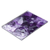 Amethyst Healing Crystal Cluster Notitieboek (Linkerzijde)