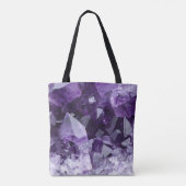 Amethyst Healing Crystal Cluster Tote Bag (Achterkant)