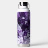 Amethyst Healing Crystal Cluster Waterfles (Achterkant)