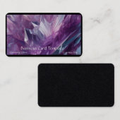 Amethyst Healing Crystals Visitekaartje (Voorkant / Achterkant)