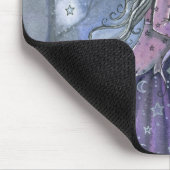 Amethyst Heks Gothic Halloween Kunst Muismat (Hoek)