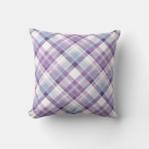 Amethyst Hues Plaid Kussen