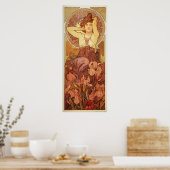 Amethyst Illustratie door Alphonse Mucha Poster (Keuken)