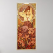 Amethyst Illustratie door Alphonse Mucha Poster (Voorkant)