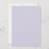 Amethyst Ivoor Wijnstok Bruiloft Kaart (Achterkant)