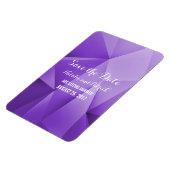 Amethyst Jewel Tones Save the Date Flexi Magnet Magneet (Linkerzijde)