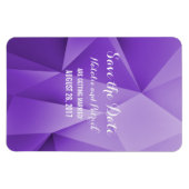 Amethyst Jewel Tones Save the Date Flexi Magnet Magneet (Horizontaal)