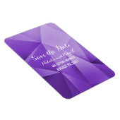 Amethyst Jewel Tones Save the Date Flexi Magnet Magneet (Rechterzijde)