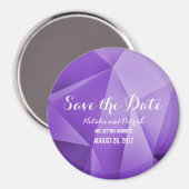 Amethyst Jewel Tones Save the Date Magnet (Voorkant / Achterkant)