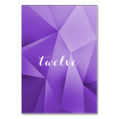 Amethyst Jewel Tones Table Number Kaart (Achterkant)