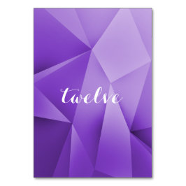 Amethyst Jewel Tones Table Number Kaart