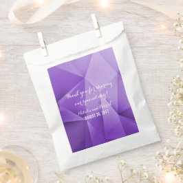 Amethyst Jewel Tones Wedding Favor Bags Bedankzakje