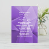 Amethyst Jewel Tones Wedding Invitation Kaart (Staand voorkant)