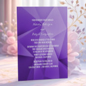 Amethyst Jewel Tones Wedding Invitation Kaart