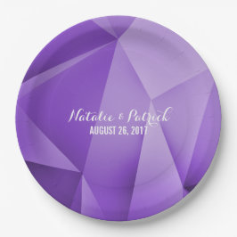 Amethyst Jewel Tones Wedding Paper Borden Papieren Bordje