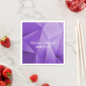 Amethyst Jewel Tones Wedding Paper Napkins Servetten (Insitu)