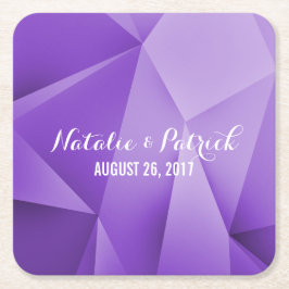 Amethyst Jewel Tones Wedding Paper Onderzetters