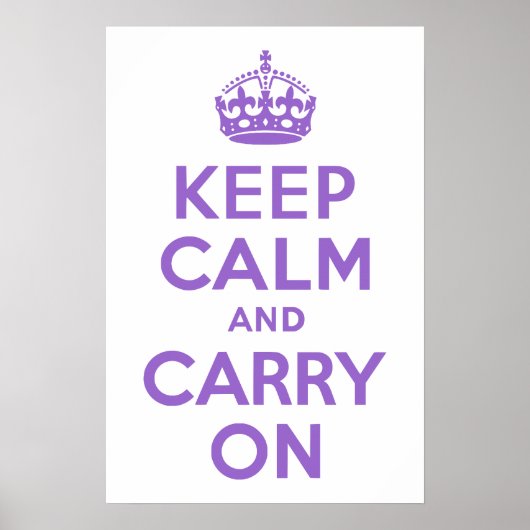 Amethyst kalm houden en doorgaan poster (Voorkant)