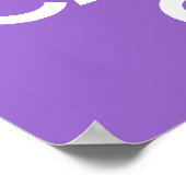 Amethyst kalm houden en doorgaan poster (Hoek)