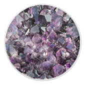 Amethyst Keramische Knop (Voorkant)