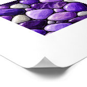 Amethyst Kiezels Poster (Hoek)