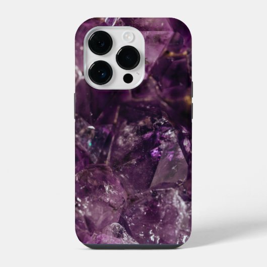 Amethyst Kristal Energie iPhone Hoesje iPhone 14 Plus Hoesje (Achterkant)