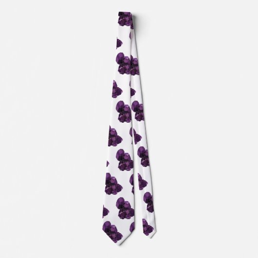 Amethyst Kristal Steen Tie Stropdas (Voorkant)