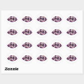 Amethyst Kus Ronde Sticker (Vel)