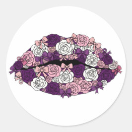 Amethyst Kus Ronde Sticker