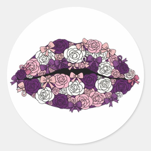 Amethyst Kus Ronde Sticker (Voorkant)