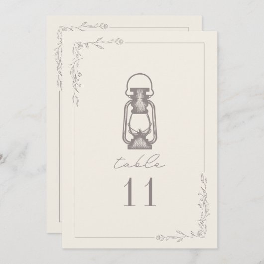  Amethyst Lantaarns Tabelnummer Kaart (Voorkant / Achterkant)