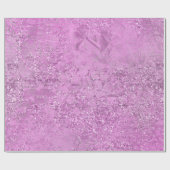Amethyst Lavendel Paarse Glas Metallic Abstract Cadeaupapier (Vlak)
