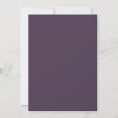 Amethyst Lavendel Wilde Bloem Bruiloft Kaart (Achterkant)