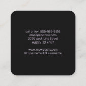 Amethyst-levensboom Vierkante Visitekaartje (Achterkant)